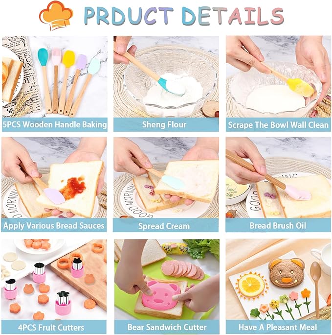 Wooden Kids Knife Set for Real Cooking,26PCS Kids Cooking Sets Real,Montessori Kitchen Tools and Toddler Knife Set,gift for children,Toddler Kitchen Tools for Real Cooking Experience