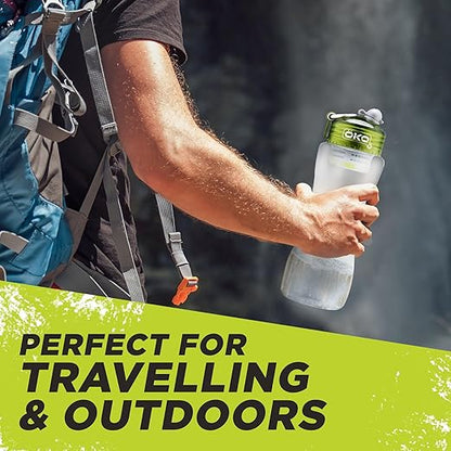 ÖKO - Advanced Water Bottle with Filter Derived from NASA Technology, Filtered Water Bottle for Travel/Outdoors & Home, Water Filter Bottle for Harmful Contaminants (1 L, Moss)