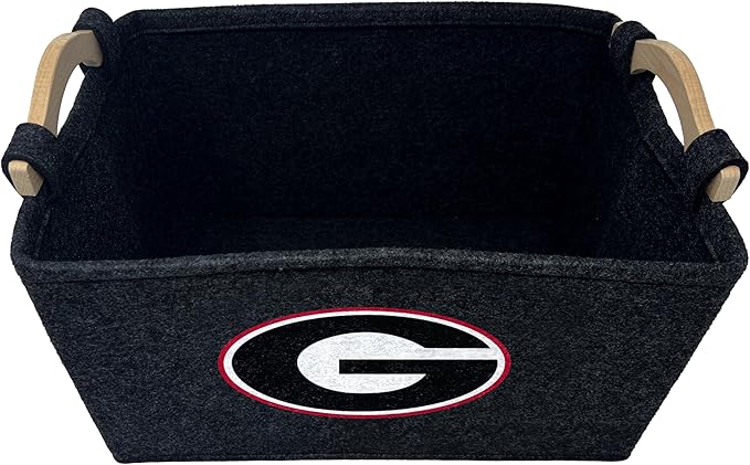 NCAA Officially Licensed Basket | Great for Dog Toys & Home Use (Georgia Bulldogs)