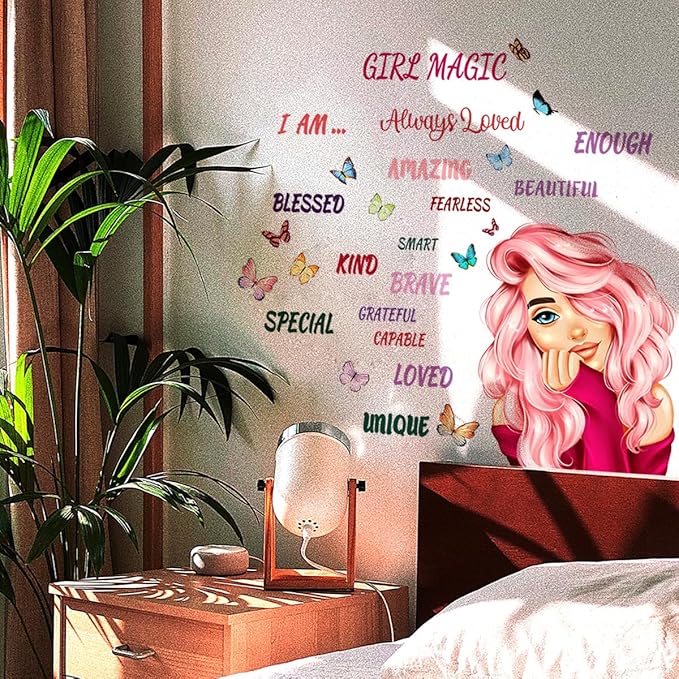 Beautiful Girl Wall Decals Inspirational Girl Wall Stickers Princess Wall Sticker Inspirational Home Kid Room Decoration Bedroom Playroom Art Gift