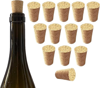 14 Pcs Cork Plugs Soft Wood Corks Natural Tapered Corks Wooden Replacement Corks Wine Bottle Stoppers for Bar,Restaurant,Home Wine and Beer Making Craft,Jars and Bottles, DIY Crafts, Leakproof