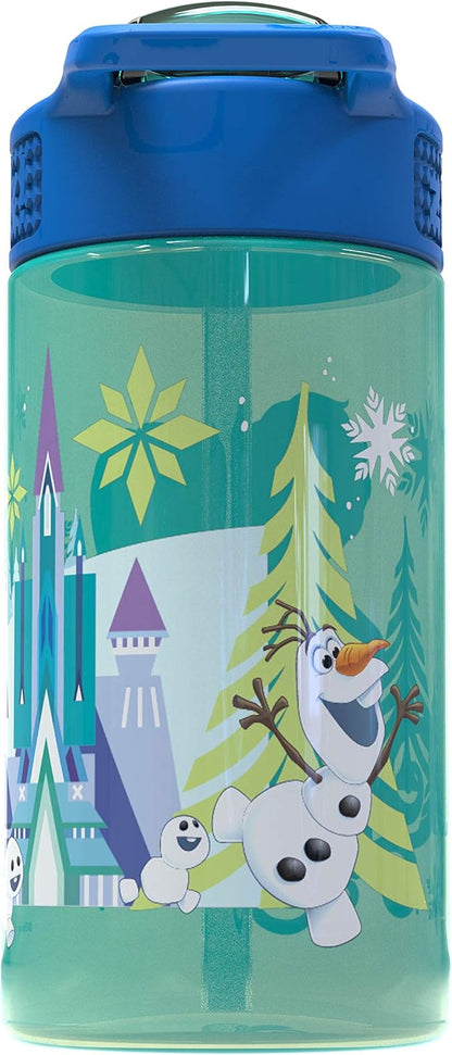 Zak Designs Disney Frozen 16 ounce Water Bottle, Anna & Elsa