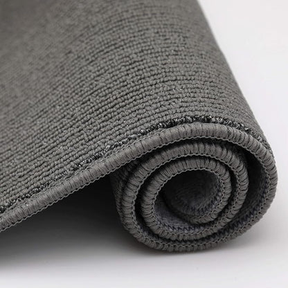 COSY HOMEER 24x35 Inch/24X60 Inch Kitchen Rug Mats Made of 100% Polypropylene Strip TPR Backing 2 Pieces Soft Kitchen Mat Specialized in Anti Slippery and Machine Washable,Grey