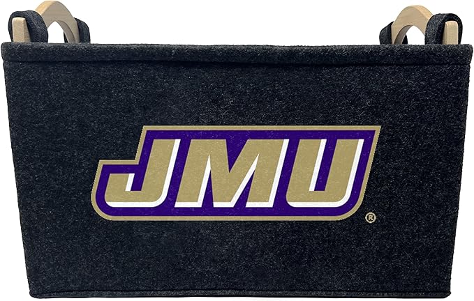 NCAA Officially Licensed Basket | Great for Dog Toys & Home Use (James Madison Dukes)