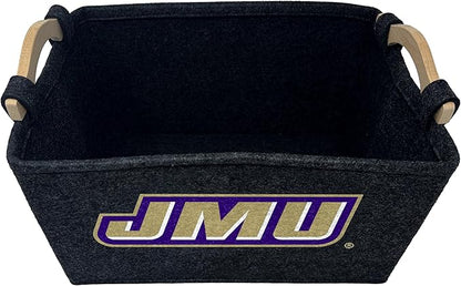 NCAA Officially Licensed Basket | Great for Dog Toys & Home Use (James Madison Dukes)