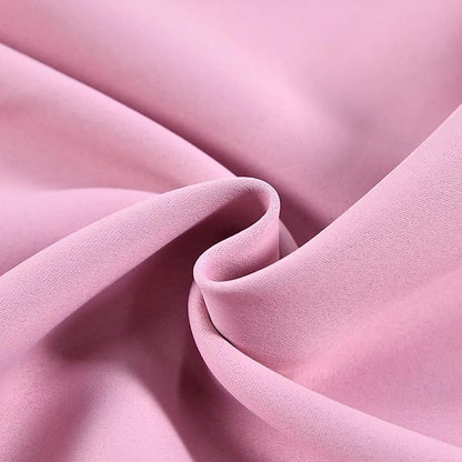 4 Panels Baby Pink Valance for Windows 42x18 Inch Solid Thermal Insulated Blackout Rod Pocket Kitchen Short Curtain Toppers Valance for Bathroom Living Room