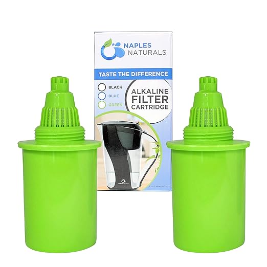 1089 Alkaline Water Pitcher Filter Replacement Cartridge, Green (Pack of 2) (AOK1089FGRNX2)