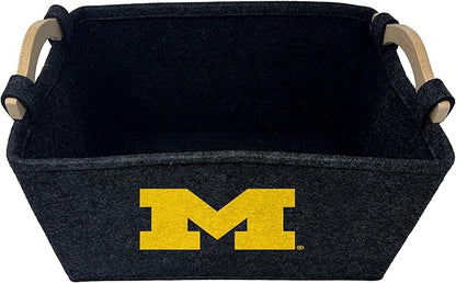 NCAA Officially Licensed Basket | Great for Dog Toys & Home Use (Michigan Wolverines)