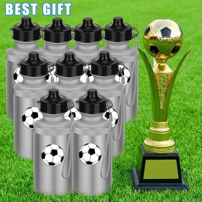 Zubebe 36 Pcs Sports Water Bottles Bulk 20 oz Squeeze Reusable Plastic Water Bottle with Nylon Strap Blank DIY Water Bottles for Kids Adults School Thanks Gift Outdoor Sport Fitness