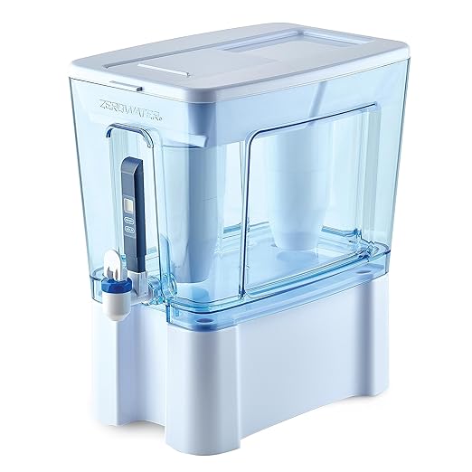 ZeroWater 52-Cup Ready-Read 5-Stage Water Filter Dispenser & Official Replacement Filter - 5-Stage 0 TDS Filter Replacement - System IAPMO Certified to Reduce Lead, Chromium