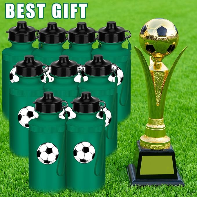 Zubebe 36 Pcs Sports Water Bottles Bulk 20 oz Squeeze Reusable Plastic Water Bottle with Nylon Strap Blank DIY Water Bottles for Kids Adults School Thanks Gift Outdoor Sport Fitness