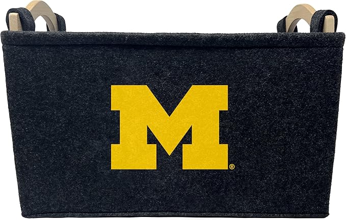 NCAA Officially Licensed Basket | Great for Dog Toys & Home Use (Michigan Wolverines)