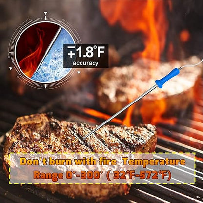 500FT Digital Meat Thermometer Wireless Thermometer with Multy Probes Bluetooth Thermometer Kitchen Thermometer for Smoker Grilling Oven (FS-51)