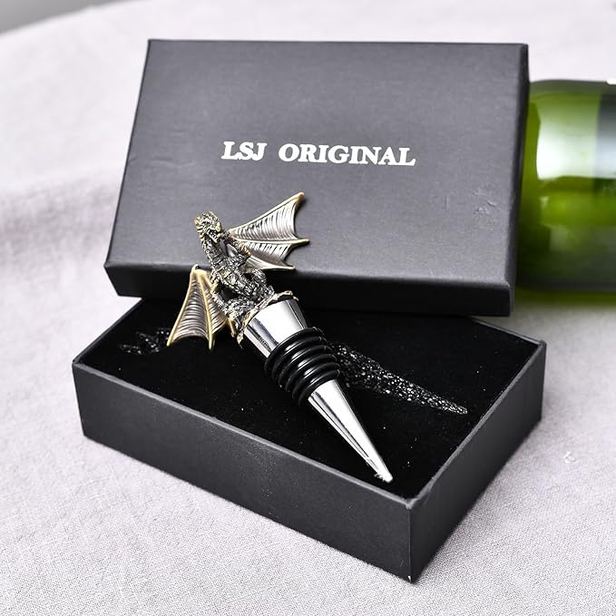 Wine Stopper,Dragon Wine Stoppers for Wine Bottles，Cute Wine Accessories/Kitchen Gadgets D1