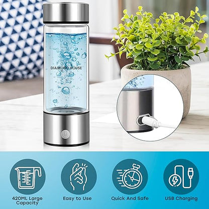 2024 Hydrogen Water Bottle Generator Pro, Alkaline Water Machine, Alkaline Water Machine, Fathers Day Gift for Dad, Water Purifier Bottle for Home Office Gym