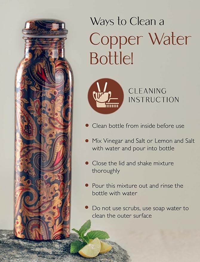 100% Copper Water Bottle, 1 Liter Water Bottle, Copper Water Bottle For Drinking, Copper Bottle, Water Bottles, Water Storage, Drinking Water Bottles, Water Bottles For Women, Water Bottles For Men