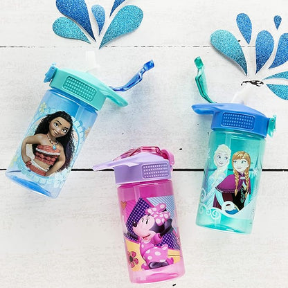 Zak Designs Disney Frozen 16 ounce Water Bottle, Anna & Elsa