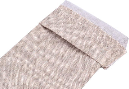 10pcs Plain Burlap Wine Bags, 15.0cmx35.0cm/6.0''x14.0'' Drawstring and Lining Wine Bottle Burlap Bags, Hessian Gift Bags, Storage Pouches