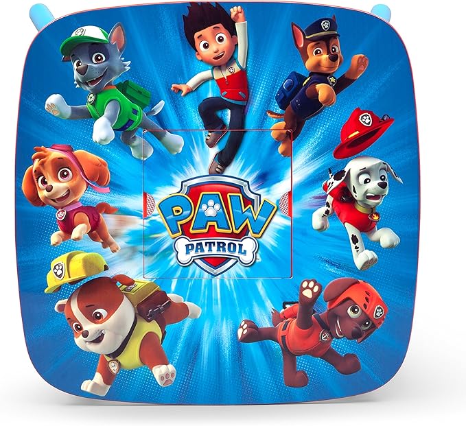 Delta Children Kids Table and Chair Set With Storage (2 Chairs Included) - Ideal for Arts & Crafts, Snack Time, Homeschooling, Homework & More, Nick Jr. PAW Patrol