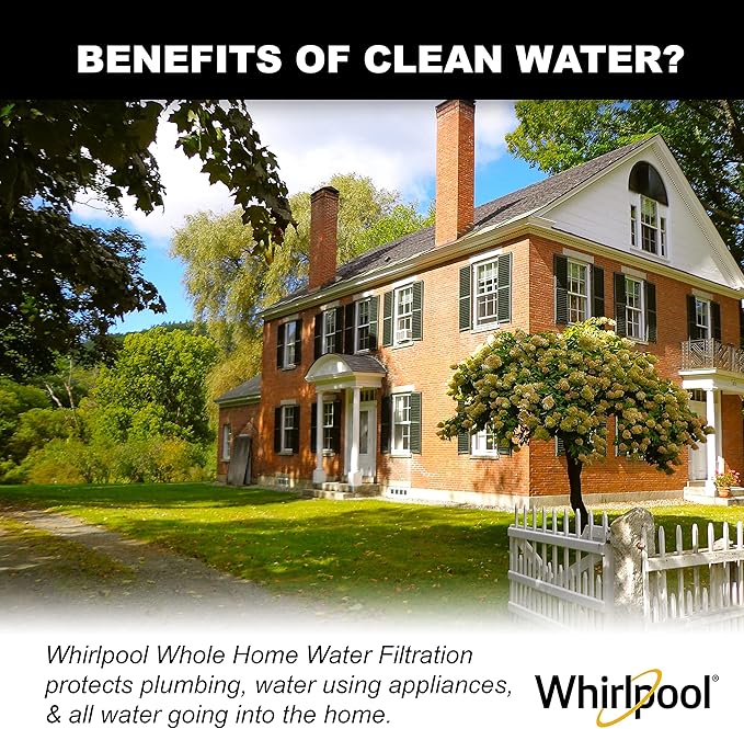 Whirlpool Under Sink Carbon Block Filter WHKF-DB1, NSF Certified 0.5 Micron Rating Reduces Chlorine Taste & Odor, 6-Month Lasting Life, Use for Home Drinking Water Filtration or Reverse Osmosis System