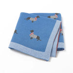 100% Cotton Knitted Blanket for Baby Girls and Boys - Vignette | Home Cozy Nest