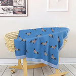 100% Cotton Knitted Blanket for Baby Girls and Boys - Vignette | Home Cozy Nest