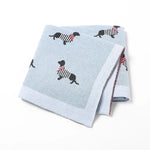 100% Cotton Knitted Blanket for Baby Girls and Boys - Vignette | Home Cozy Nest