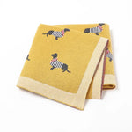 100% Cotton Knitted Blanket for Baby Girls and Boys - Vignette | Home Cozy Nest
