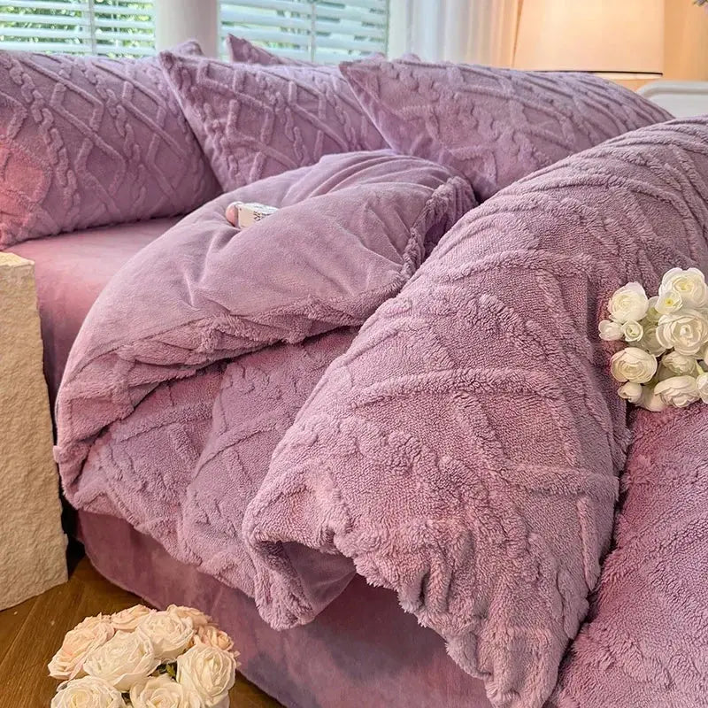 Couverture Polaire violet