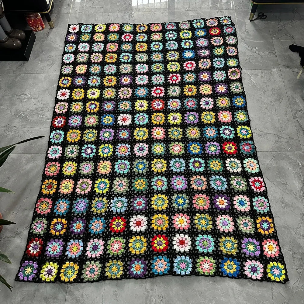 Couverture au crochet faite à la main / tapis
