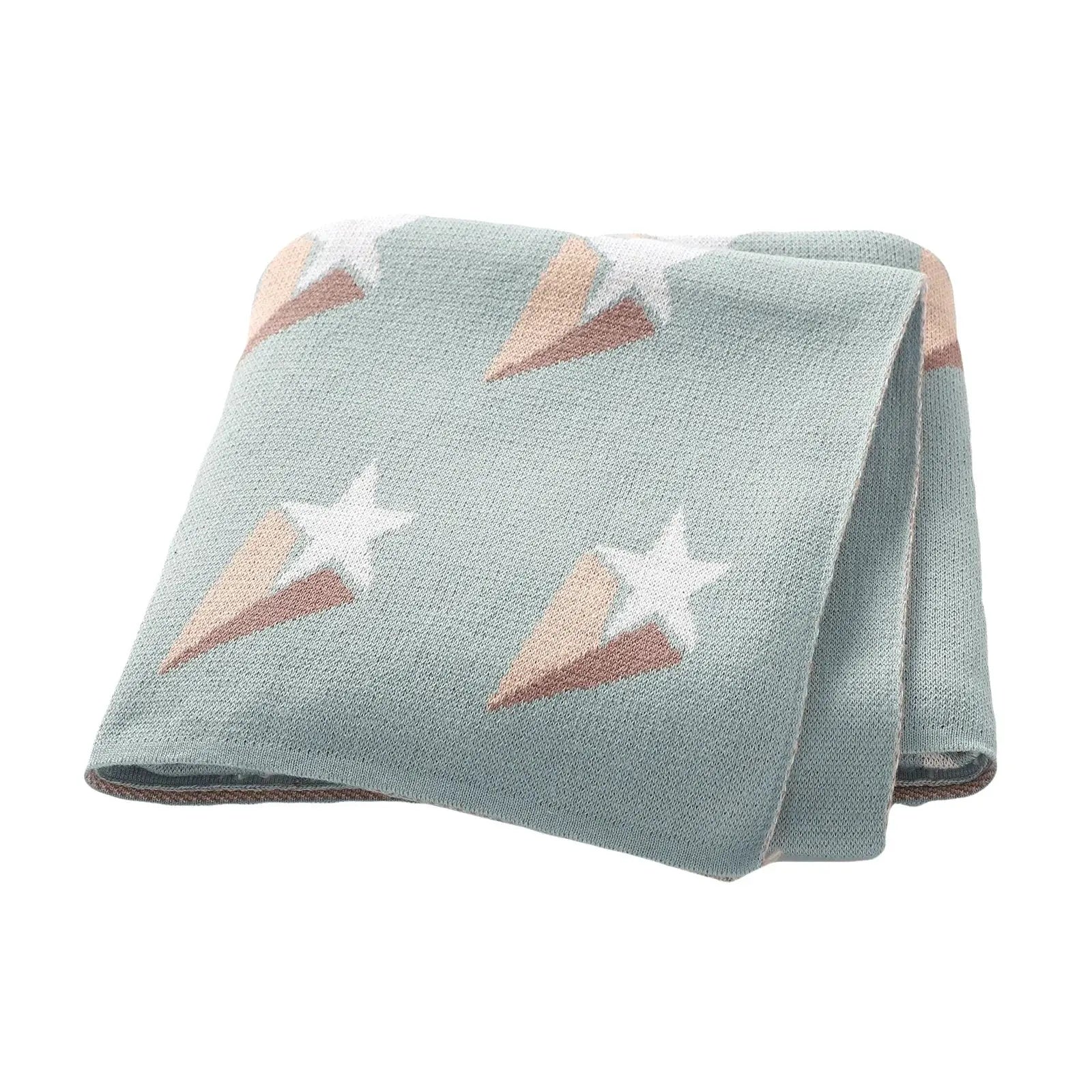 Couverture bébé étoile gris