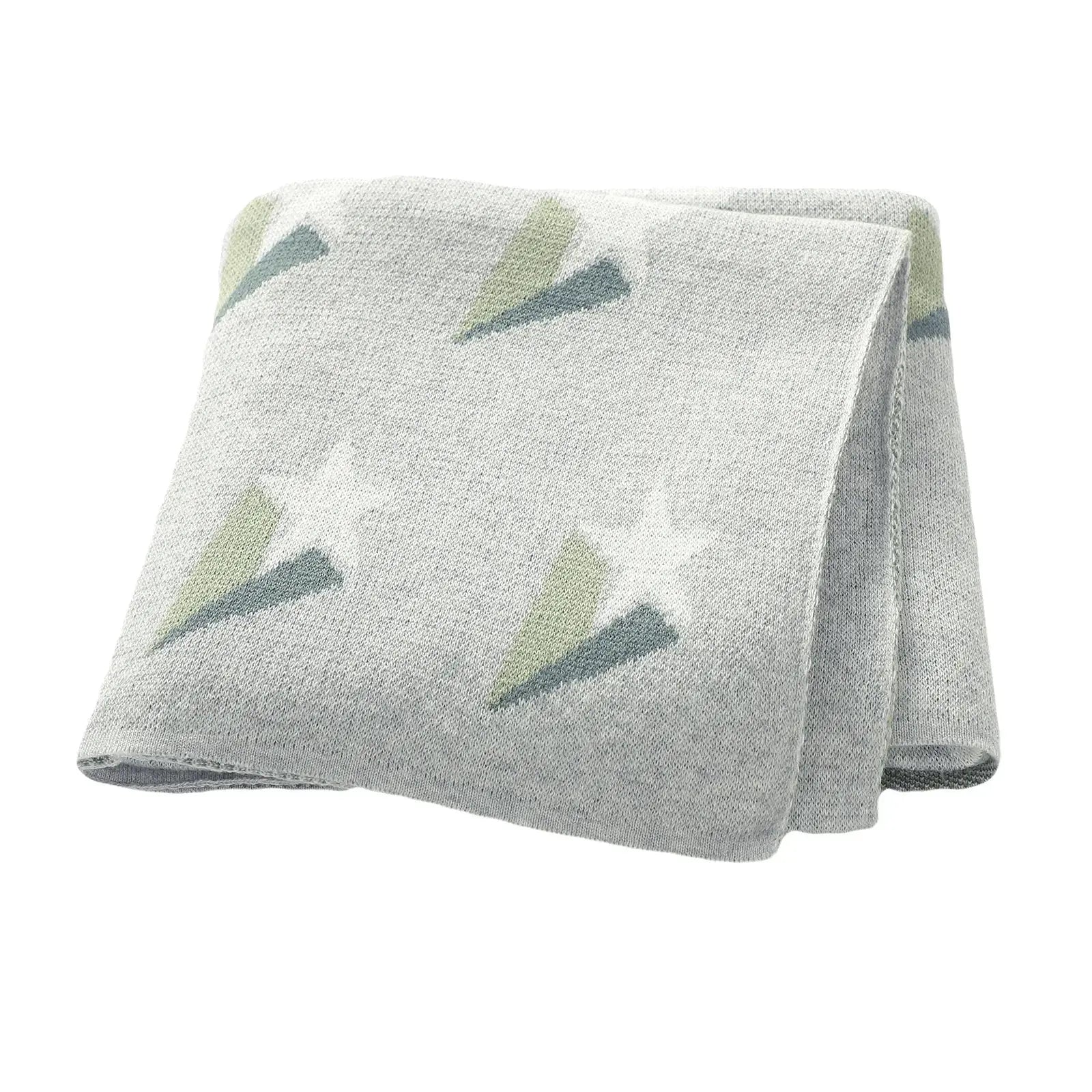 Couverture bébé étoile gris perle