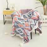 Knitted sofa throw - Vignette | Home Cozy Nest