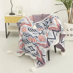 Knitted sofa throw - Vignette | Home Cozy Nest
