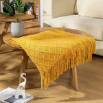 Chaud plaid tricoté à carreaux - Vignette | Home Cozy Nest