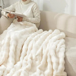 White Cozy Throw - Vignette | Home Cozy Nest