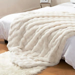 White Cozy Throw - Vignette | Home Cozy Nest