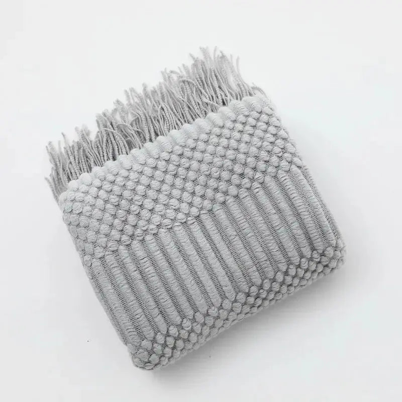 Couverture décoration gris