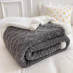 Couverture d'hiver en laine épaisse - Vignette | Home Cozy Nest