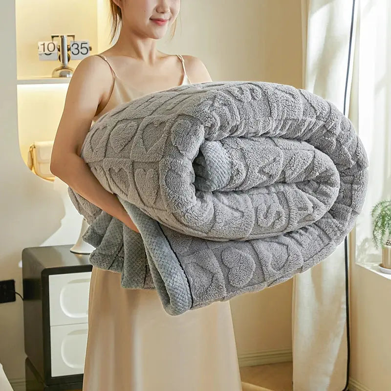 Couverture de lit Super Douce gris