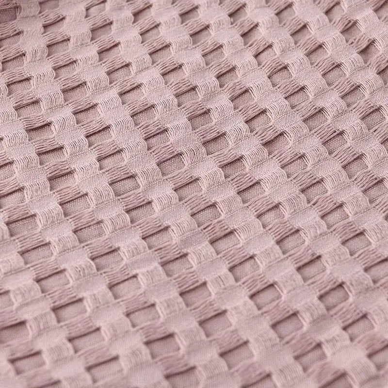 Couverture de lit en coton à carreaux gaufrés d'été 3