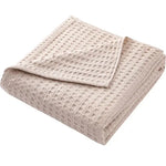 Couverture de lit en coton gaufré à carreaux pour l'été - Vignette | Home Cozy Nest