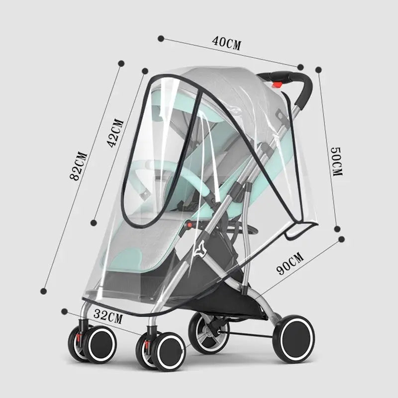 Couverture de poussette pour bébé imperméable - mesures