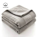 Soft and Breathable Waffle Cotton Blanket - Vignette | Home Cozy Nest