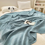 Soft and Breathable Waffle Cotton Blanket - Vignette | Home Cozy Nest