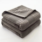 Soft and Breathable Waffle Cotton Blanket - Vignette | Home Cozy Nest