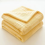 Soft and Breathable Waffle Cotton Blanket - Vignette | Home Cozy Nest