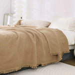 Couverture - En coton doux de couleur unie - Vignette | Home Cozy Nest