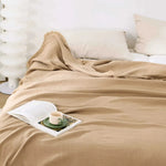 Couverture - En coton doux de couleur unie - Vignette | Home Cozy Nest