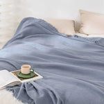 Couverture - En coton doux de couleur unie - Vignette | Home Cozy Nest